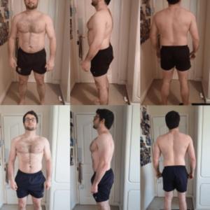 fat loss transformation of a rugby player