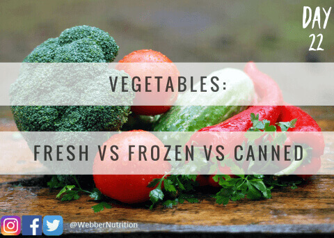 Fresh vs Frozen vs Canned Vegetables