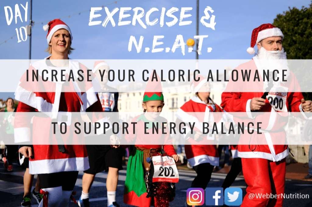 increase caloric allowance to support energy balance